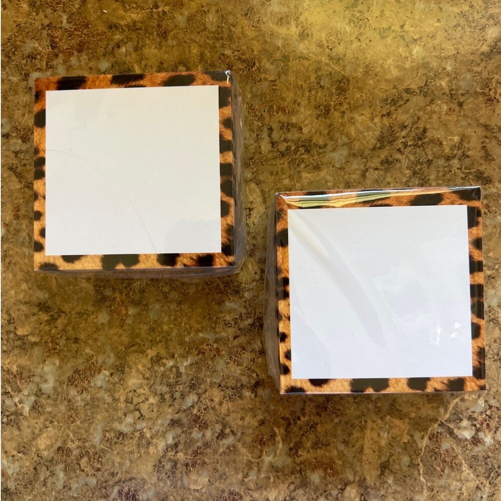 Cheetah Print Sticky Notes - Set of 10 Pads NEW